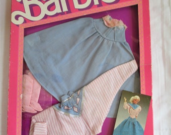 Barbie original vintage de 1987, atuendo con look vaquero n.° 4333 en su empaque original, ropa vintage de Barbie.