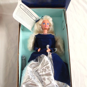 Barbie Doll Barbie Winter Velvet 1995 Special Edition First In The Series NIB NRFB Vintage Barbie Doll