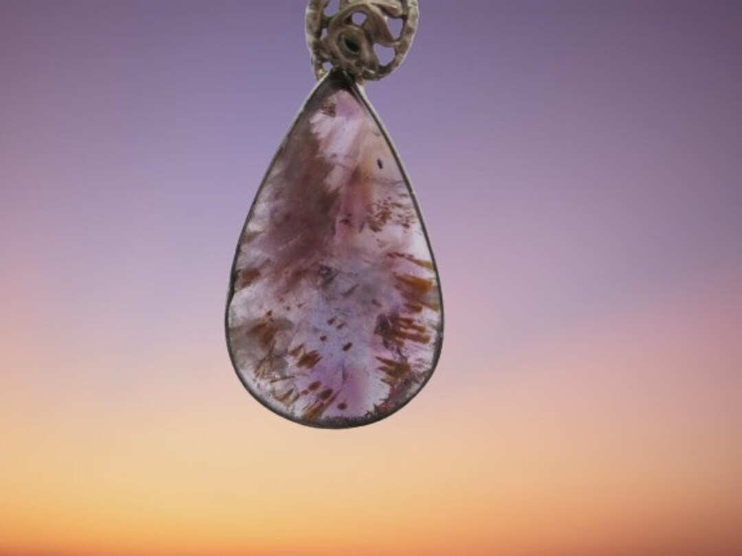 Pendentif agate géode du Brésil (réf ag19) | Cœur de Pierres