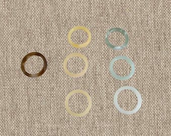 Vintage Rings Lucite Acrylic Stack Rings Stackable Rings
