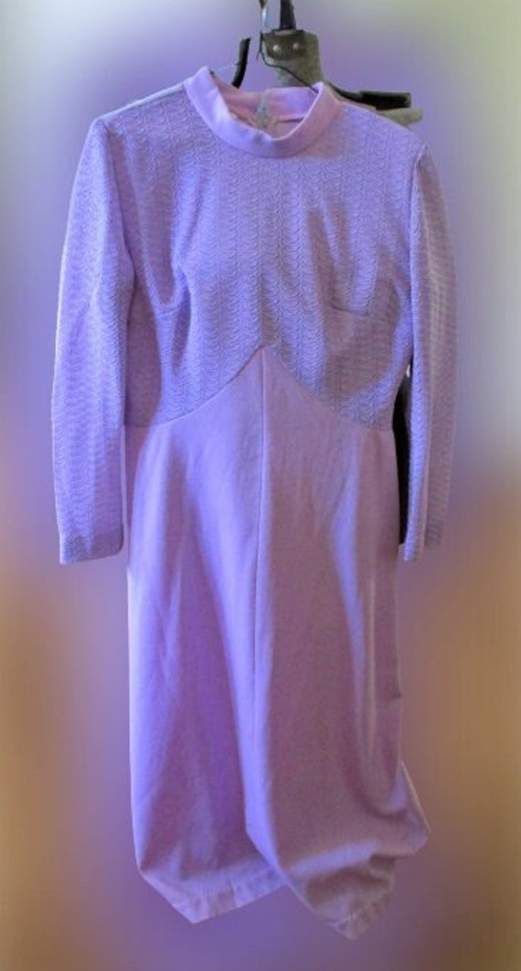 Vintage Dress Fabulous Lavender lace Maxi Gown Dou