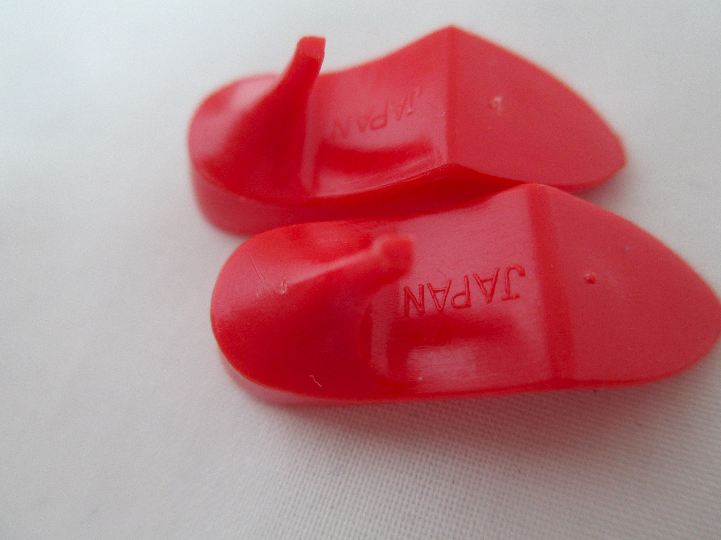 Barbie Shoes Vintage Red Closed Toe Spike Heels Pumps