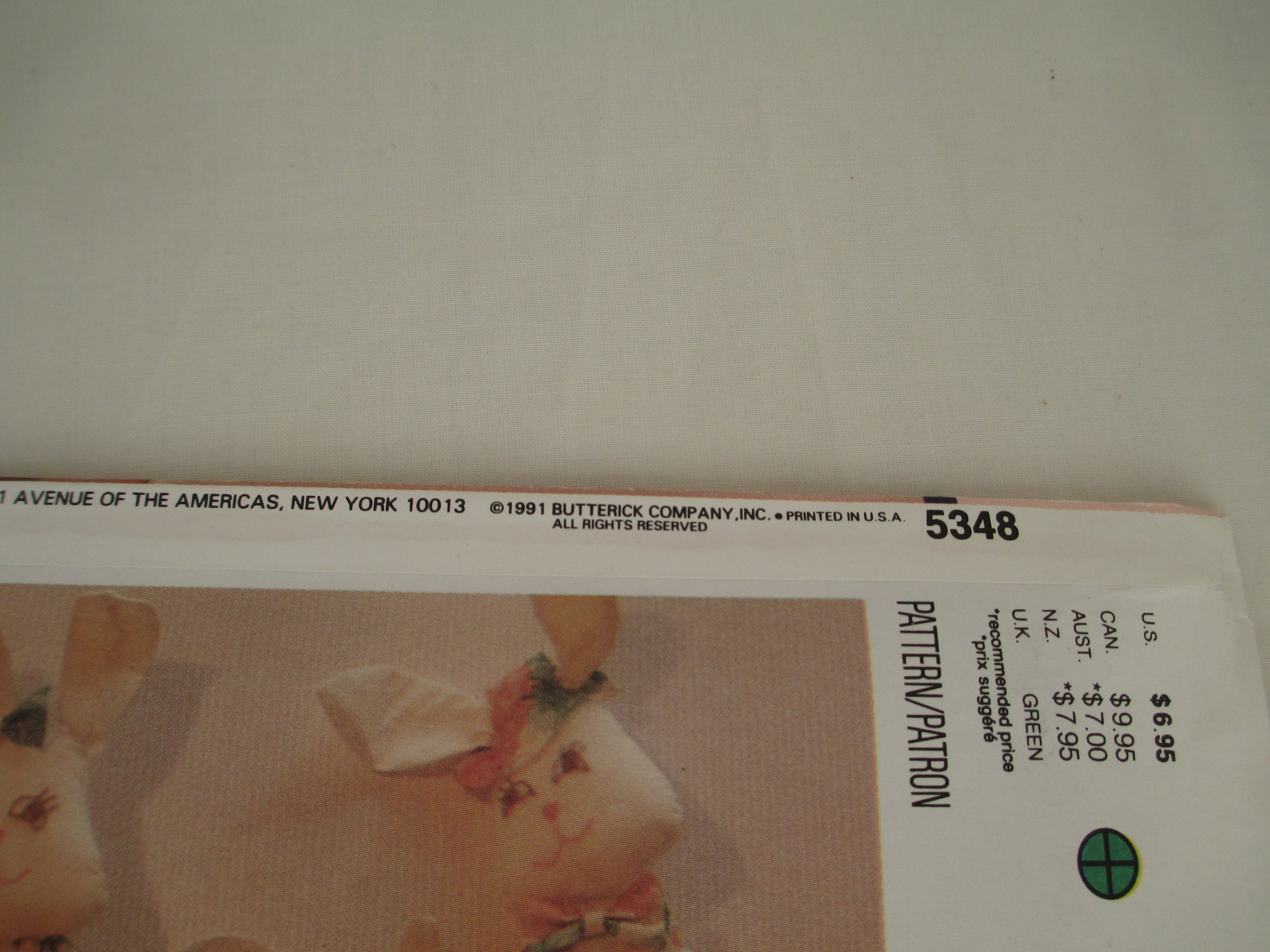 Butterick Bunny Rabbit 5348 - UNCUT - Sewing Pattern - Animal Bunny ...