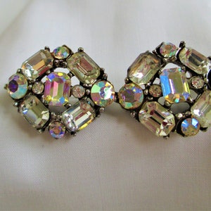 Vintage Victorian 2 AB Rhinestone  Sparkling Scatter Pins Pin / Brooch  Two Beautiful  Pins