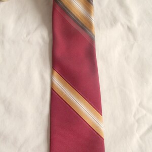 Vintage Necktie Adams Row Stripe Design Tie Necktie Mens Neck Tie Professional Stylish