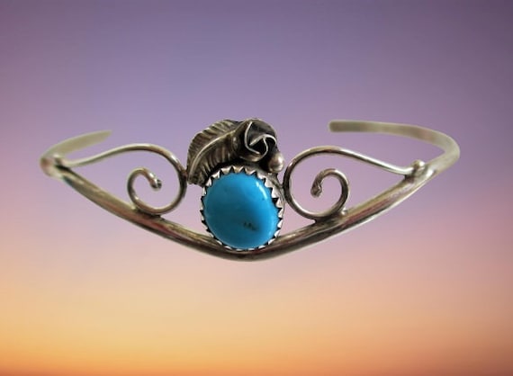 Rare Cowyboys Vintage Native American Navajo Signed Sterling Silver Bracelet Rare Cowyboys Vintage Native American Navajo Signed Sterling Silver Bracelet