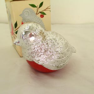 Avon Robin-Red Breast Decanter with Bird Of Paradise Cologne Collectible, Vintage Avon Bottle