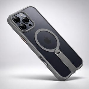 360 Magnetic Metal Stand Case for iPhone, Magsafe Compatible, Shockproof, Protective, Sleek Design