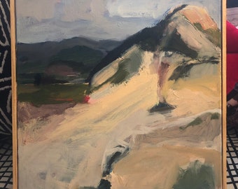 Timpanogos Mountain Oil Painting, 12x12 Landscape Art