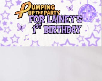 Hannah Montana Birthday Mockup Banner | Editable Canva Sign (Digital Download)