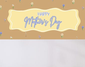 Mother's Day Mockup Banner | Editable Canva Sign (Digital Download)