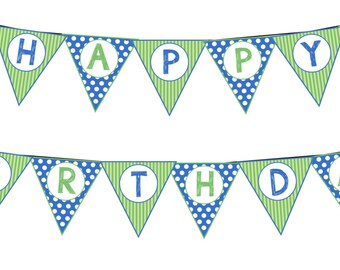 INSTANT DOWNLOAD Super Why Happy Birthday Banner--DIY Printable