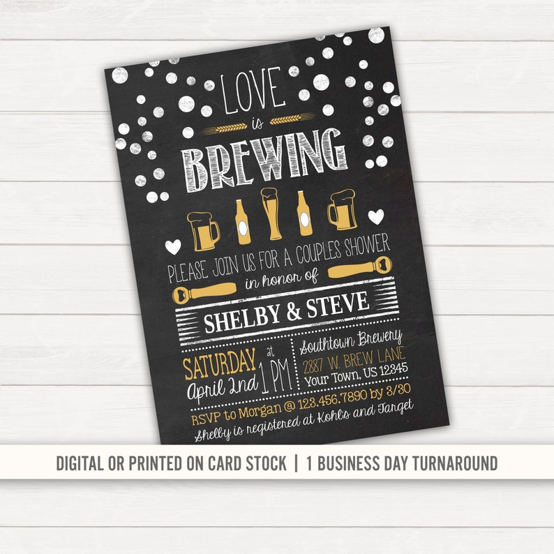 Love Is Brewing Beer Bridal Shower Wedding Brews