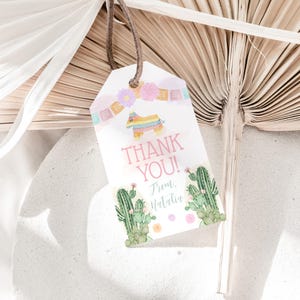 Three Esta, ThreeEsta Birthday, Fiesta Birthday Tag, Cinco De Mayo,  Birthday Favor Tag, Editable Favor Tag, Instant Download, Self Edit