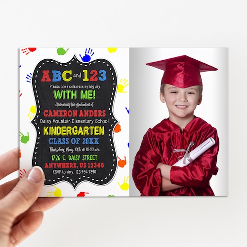 Preschool Graduation Invitation Kindergarten Graduation - Etsy
