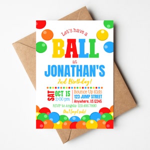 Let's Have A Ball Birthday Decorations, It's A Ball to Be One Birthday  Decorations, Rainbow Birthday, Primary Colors Birthday Decorations 