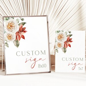 Christmas Birthday Party, Winter ONEderland, Winter 1st Birthday, Custom Birthday Party Signs, 8x10 and 5x7 Custom Sign, Instant Download