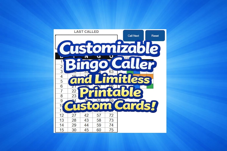 Customizable Bingo Game Template | Excel and Google Sheets | Printable ...