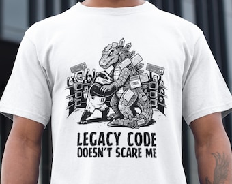 Legacy Code Doesn't Scare Me Honey Badger Shirt Hoodie | IT Professional | Software Engineer Programmer | Tech Humor |SysAdmin Cybersecurity