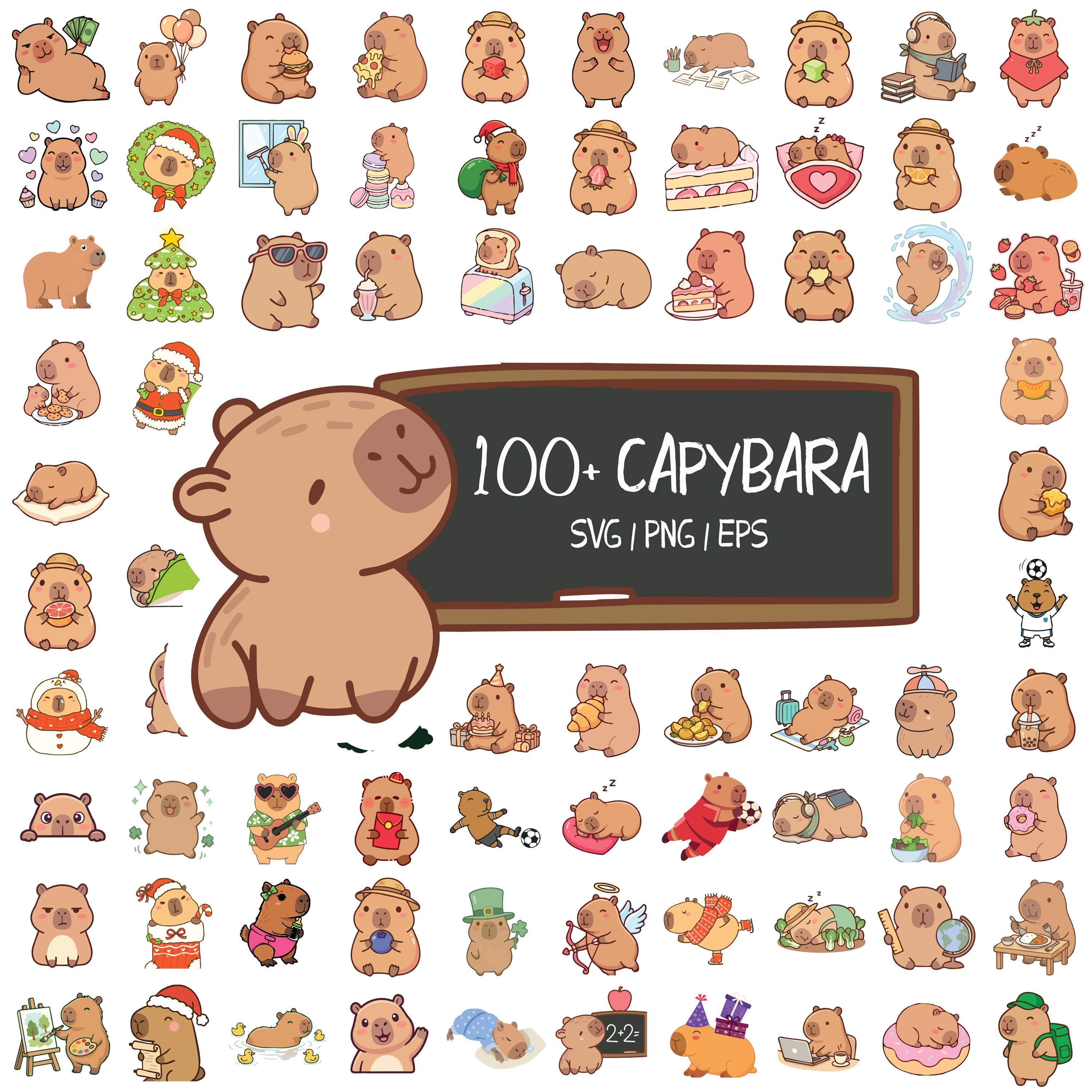 Cute kawaii capybara - Etsy 日本