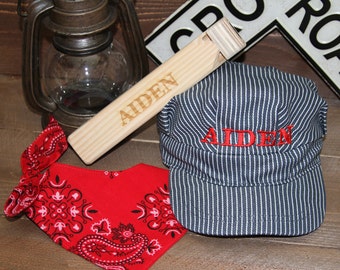 train hats and whistles