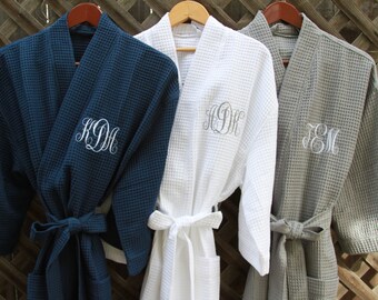 monogram robe for him