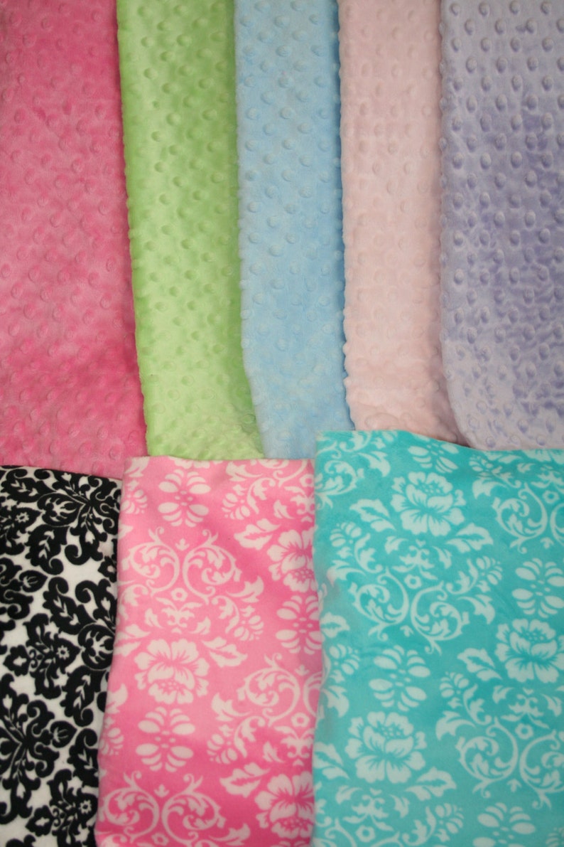 PERSONALIZED Luxury Minky Dot Blanket Monogrammed Blanket Etsy