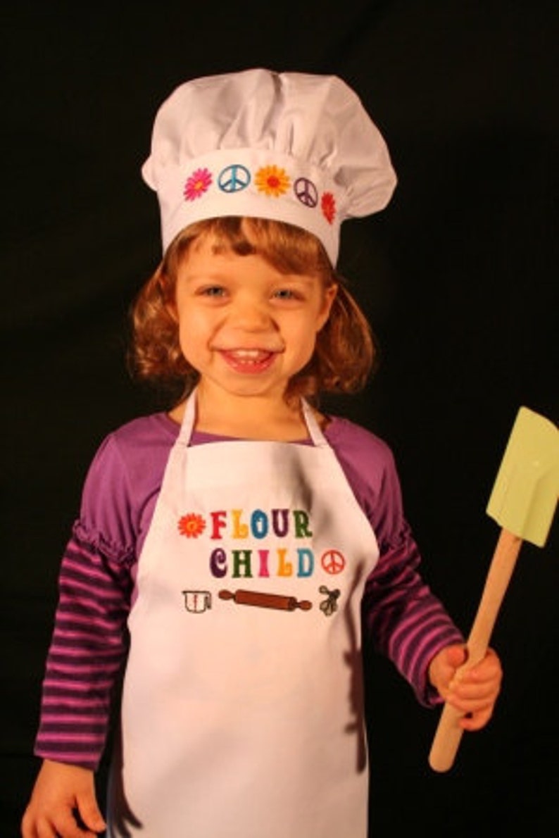 PERSONALIZED CHILDREN'S Apron Set Chef Hats Kids Kitchen - Etsy