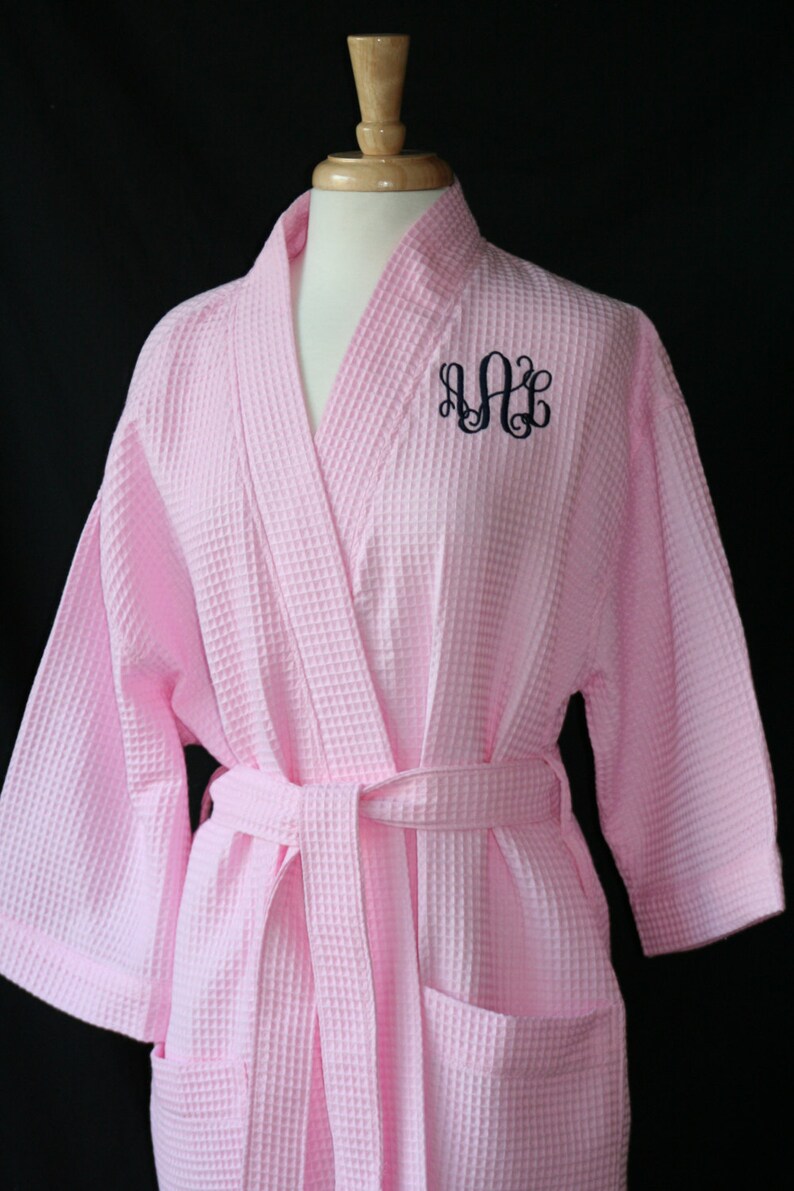Wedding Robes Available in 10 Colors 3 Sizes; Over 30 Fonts; Single /& Multi Orders Welcome MONOGRAMMED Robes RUSH Ship BRIDAL Party Robes