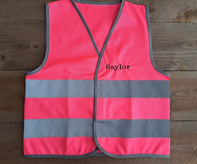 PERSONALIZED Children's Construction Vest Children's Etsy