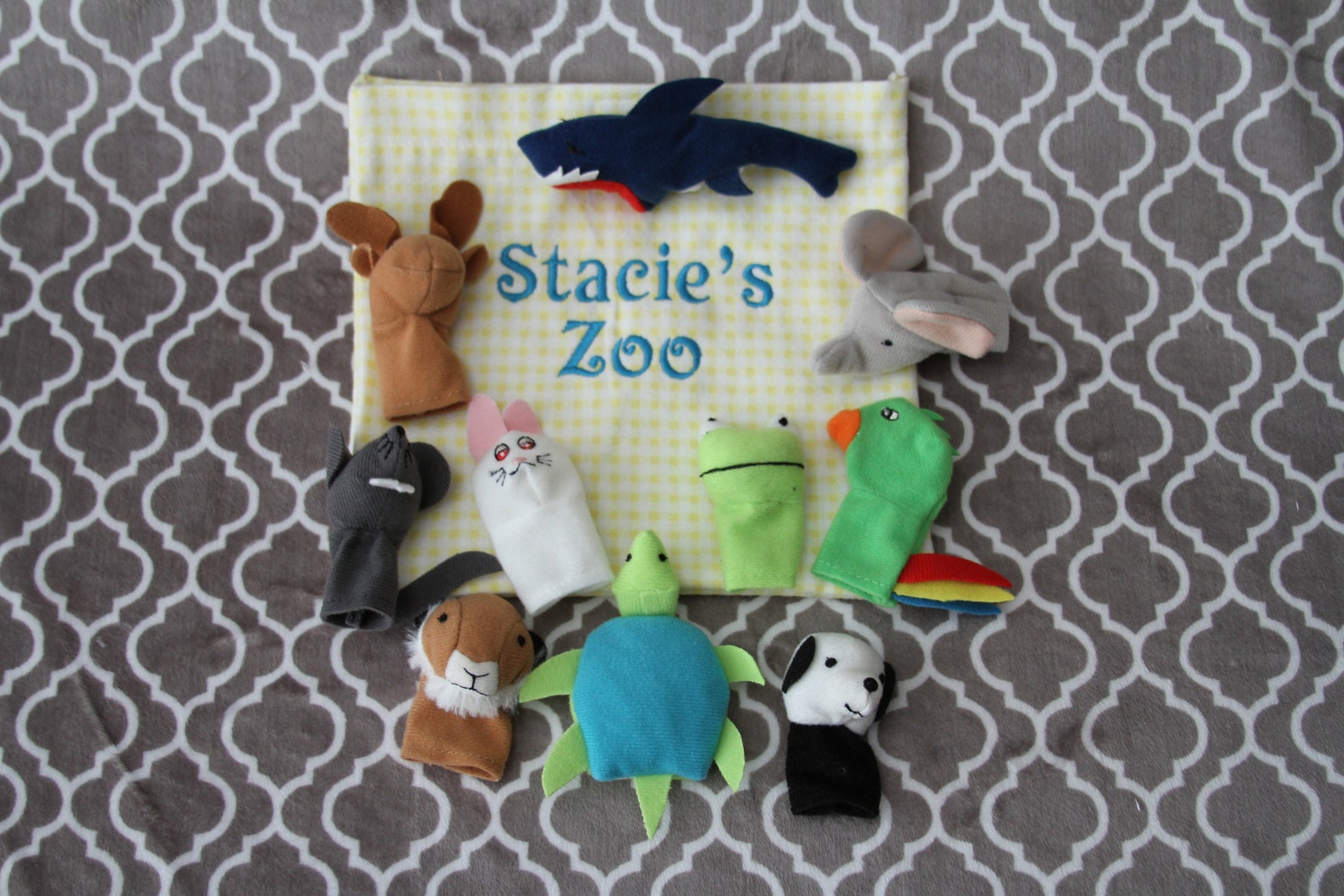 Finger Puppets With Carry Bag Custom Finger Puppet Bag Etsy