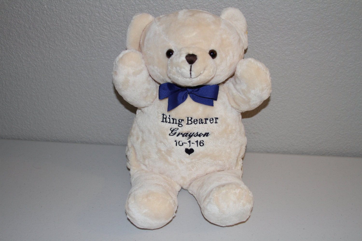 PERSONALIZED Teddy Bear, Ring Bearer Gift, Flower Girl Gift, New Baby…