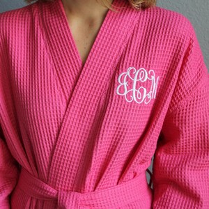 Wedding Robes Available in 10 Colors 3 Sizes; Over 30 Fonts; Single /& Multi Orders Welcome MONOGRAMMED Robes RUSH Ship BRIDAL Party Robes