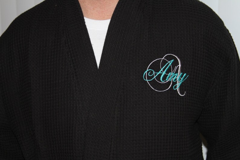 PLUS SIZE Rush Ship Included PERSONALIZED Waffle Weave Robes Etsy