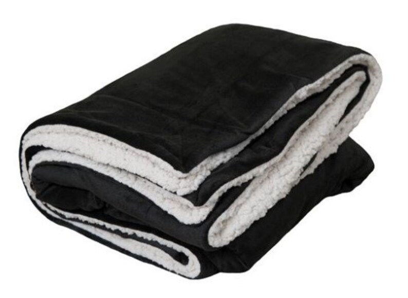PERSONALIZED Luxury Mink Sherpa Throw Personalized Blanket Etsy