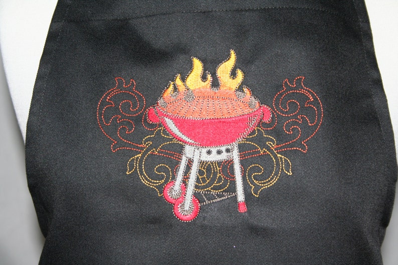 PERSONALIZED Adult BBQ Apron and Chef/'s Hat