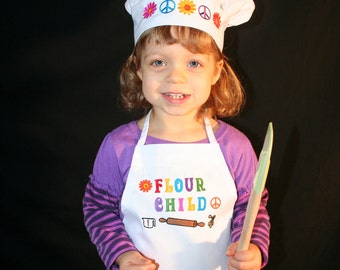 Personalized Custom Chef Apron and Hat Set, Children's apron sets, Chef Hat, Chef Apron, Custom logos, Children's kitchen, kids's kitchen