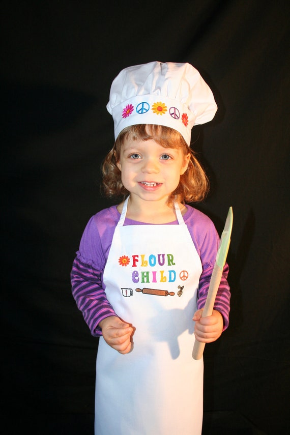 Conjunto De Delantal Y Gorro De Cocinero Infantil, Delantal. Color