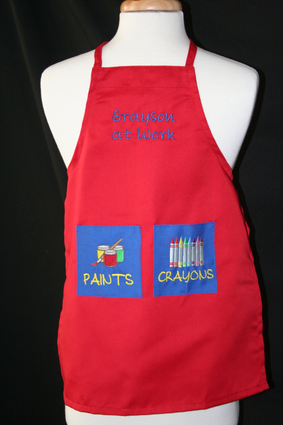 PERSONALIZED Art apron art smock children's art apron Etsy