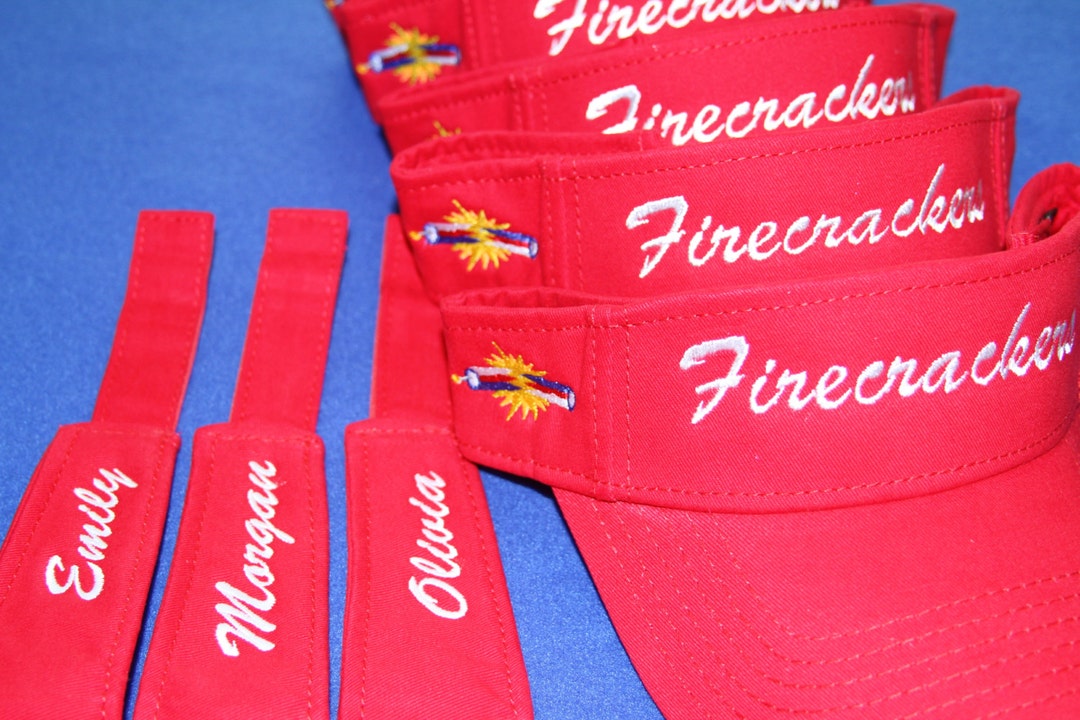 PERSONALIZED Team Softball Visors, Youth Visors, Adult Visors