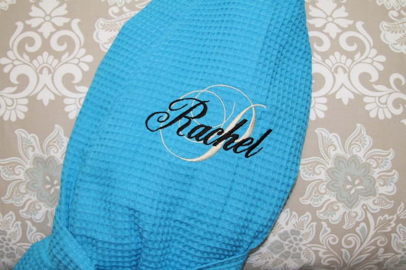 Wedding Robes Available in 10 Colors 3 Sizes; Over 30 Fonts; Single /& Multi Orders Welcome MONOGRAMMED Robes RUSH Ship BRIDAL Party Robes