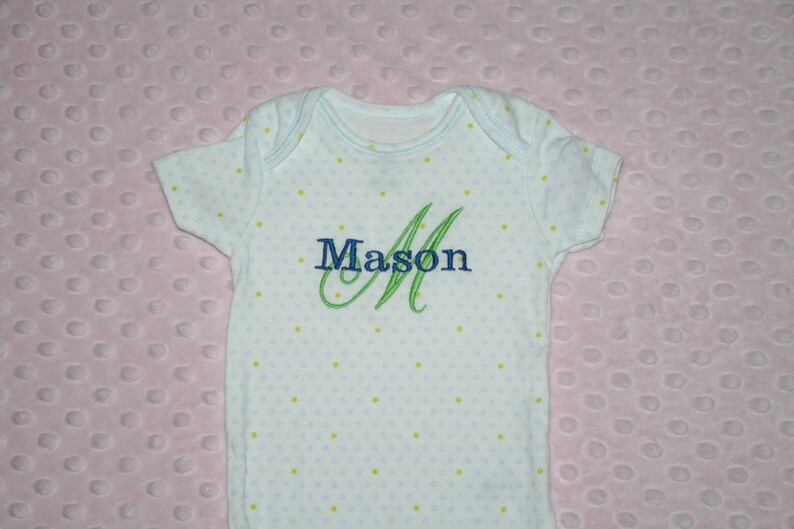 personalized baby clothes embroidered