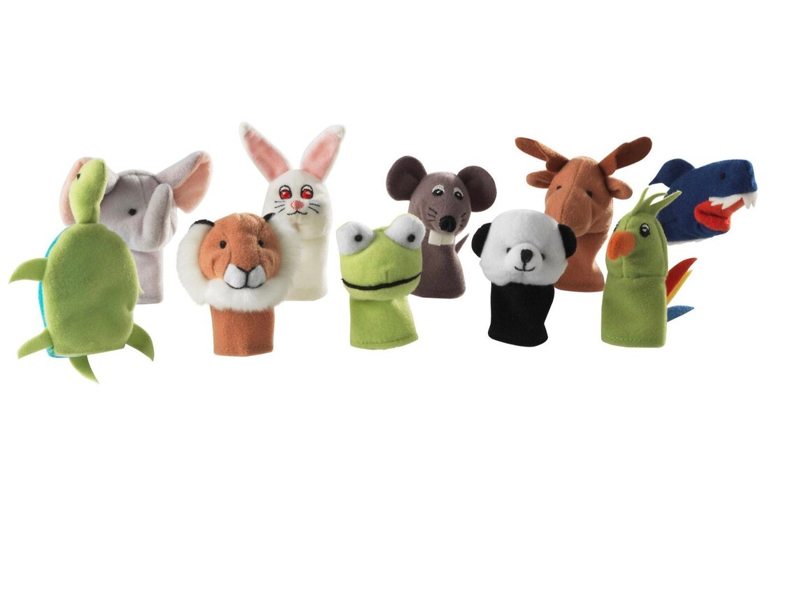 Finger Puppets With Carry Bag Custom Finger Puppet Bag Etsy