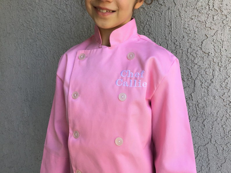 personalized apron sets; custom chef coats; long sleeved chef coats Children/'s Personalized Chef Coat; children/'s chef ware; kitchen aprons