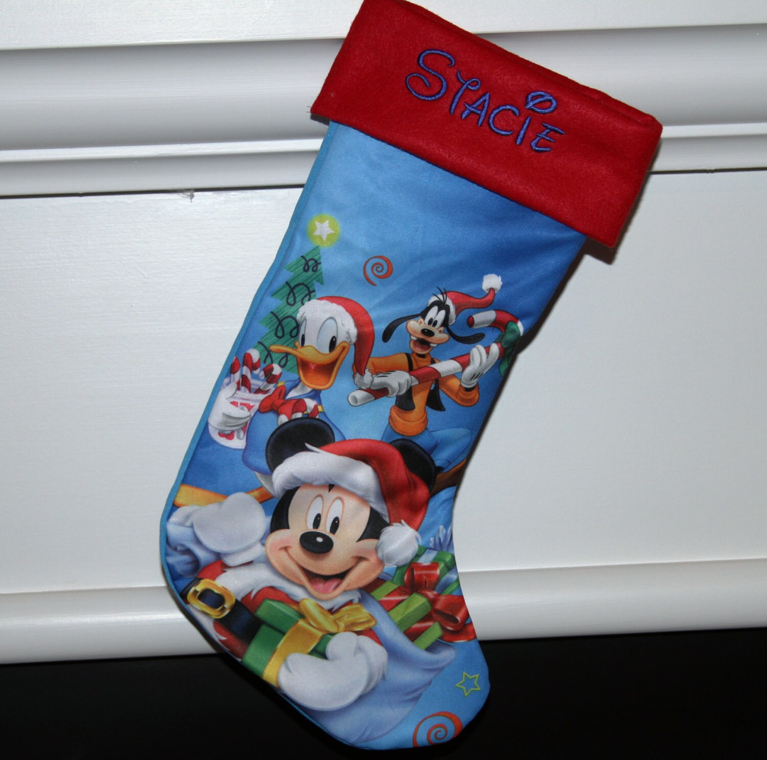 PERSONALIZED Disney Holiday Stocking Christmas Stocking Star Etsy