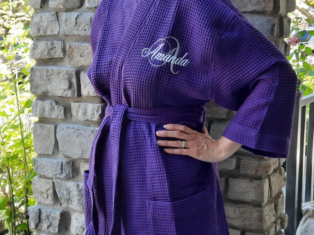 TEN COLORS 3 SIZES Women's Bath Robes Bridal Wedding - Etsy