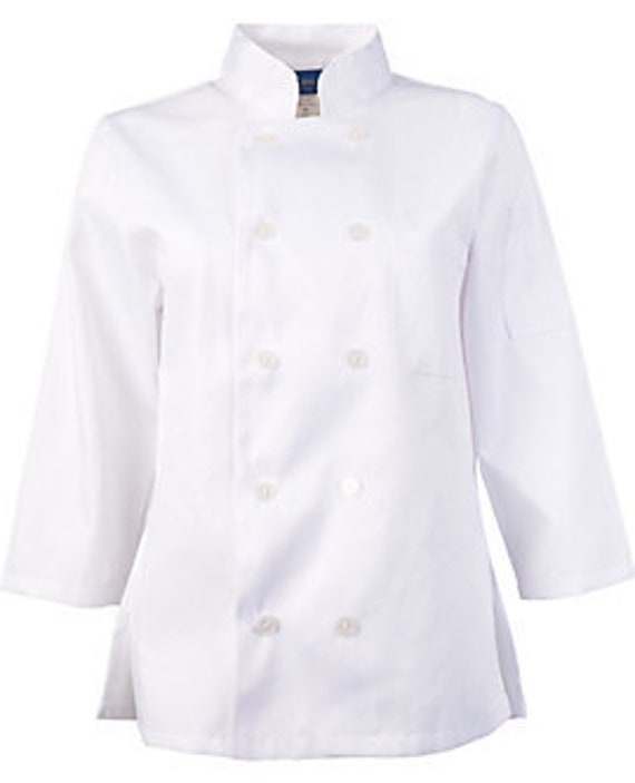 PERSONALIZED Chef Coats for Men and Women Black and White Chef