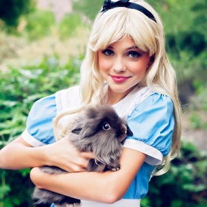 Alice in Wonderland Dress with Headband for Dolls-ALCDOL-M