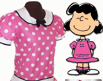 LUCY VAN PELT's Pink Polkadot dress