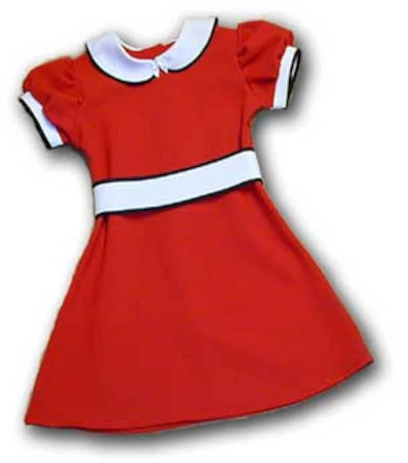 Little Orphan Annie red dress for girls image 1